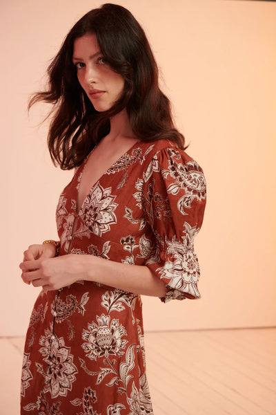 Jucara Ruched V Gown