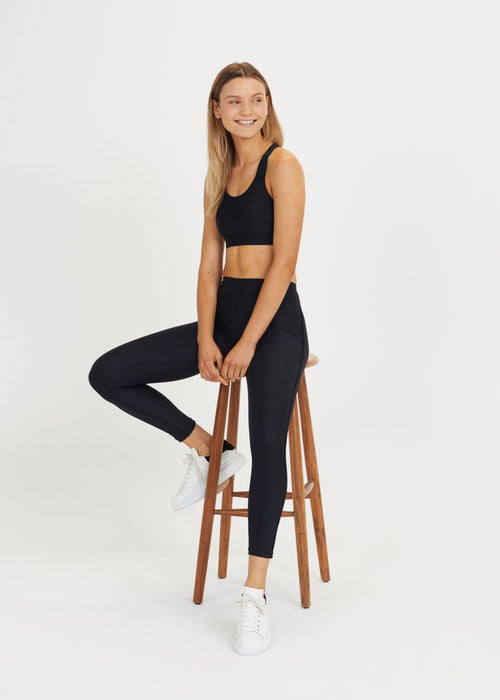 Matte Midi Pant- Black