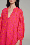 Amorgos Dress- Fuchsia Orange