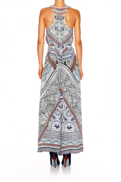 Wide Leg Jumpsuit- Antique Batik