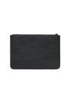 Studded Leather Clutch- Solid Black