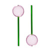 SALAD SERVERS - PINK + GREEN