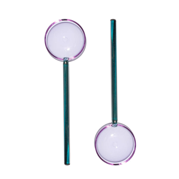 SALAD SERVERS - LILAC + TEAL