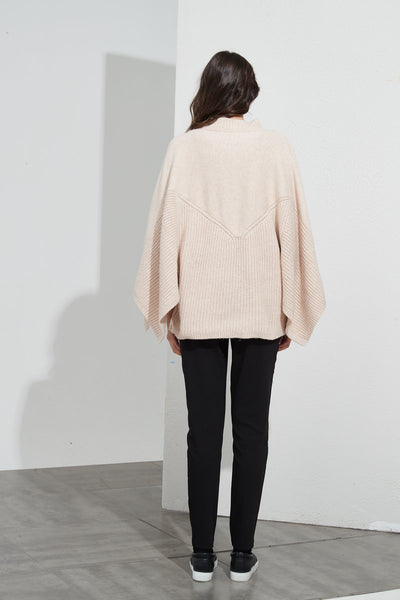 Split Sleeve Knit- Champagne Pink