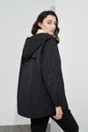 Back Detail Jacket- Black Animal