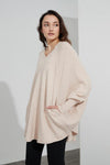 Oversized Pocket Knit- Champagne Pink