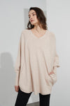 Oversized Pocket Knit- Champagne Pink