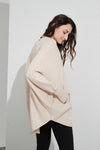 Oversized Pocket Knit- Champagne Pink