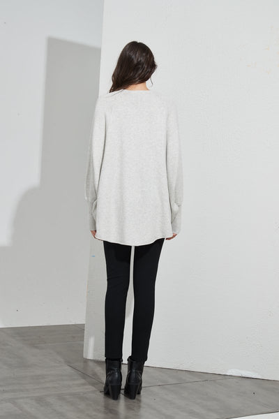 Oversized Pocket Knit- Oat