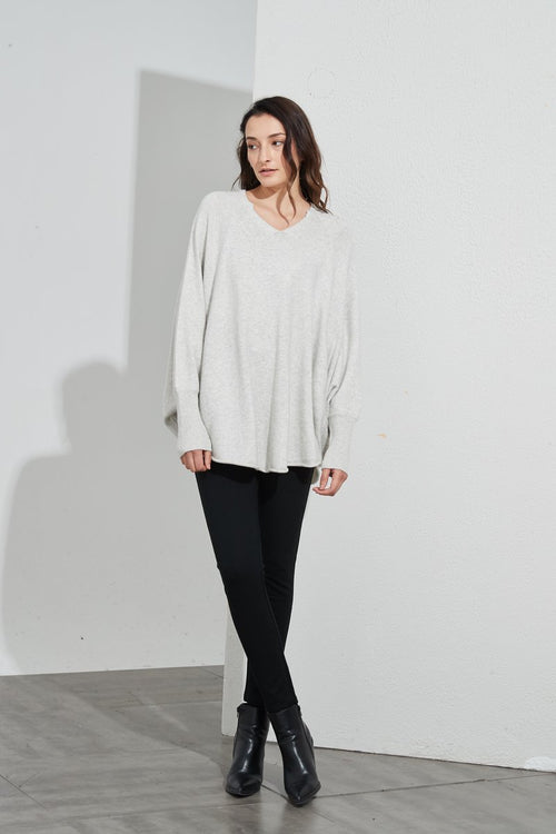 Oversized Pocket Knit- Oat