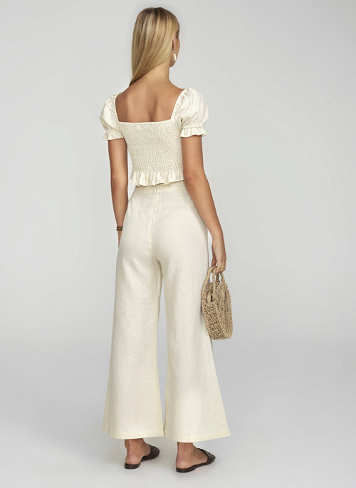 Adita Pants- Plain Cream Pants