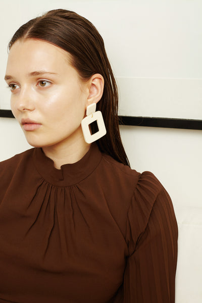 Lois Earrings- White