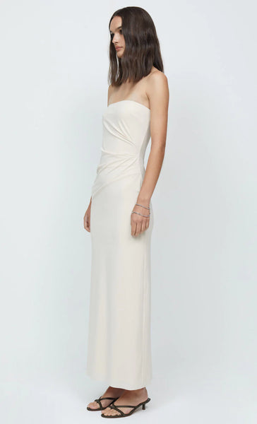 Myla Strapless Dress- Shell