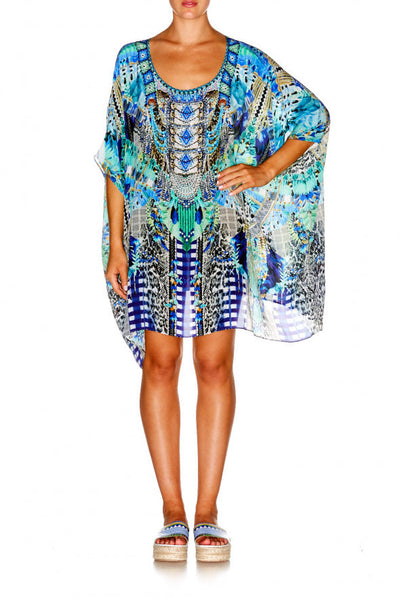 Short Round Neck Kaftan- Leave Me Wild