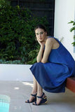 Daniela Splice Dress- Denim/Navy