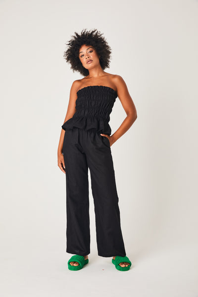 Linen Bodice- Black