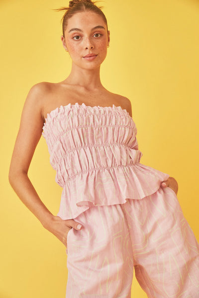 LINEN BODICE - MINT CRAYON