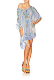 Short Round Neck Kaftan- Salvador Summer