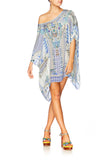 Short Round Neck Kaftan- Salvador Summer