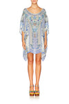 Short Round Neck Kaftan- Salvador Summer