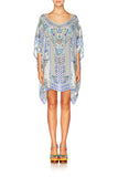 Short Round Neck Kaftan- Salvador Summer