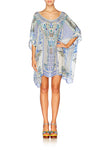 Short Round Neck Kaftan- Salvador Summer