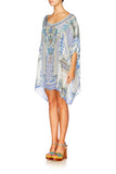 Short Round Neck Kaftan- Salvador Summer