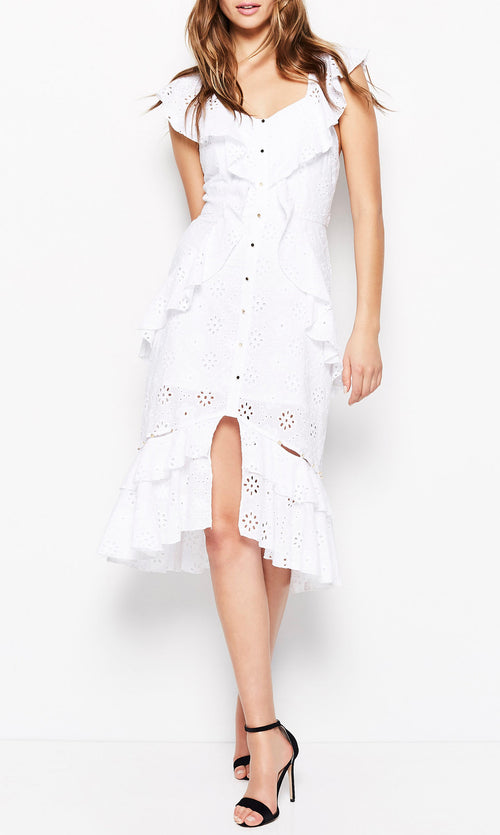 Clare De Lune Dress- White