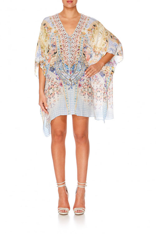 Short Lace Up Kaftan- Girl Next Door