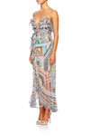 Long Wrap Dress W/ Frill- Lady Lake