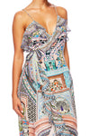 Long Wrap Dress W/ Frill- Lady Lake