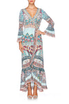 Long Sleeve Wrap Dress- Sisters Of Marigold