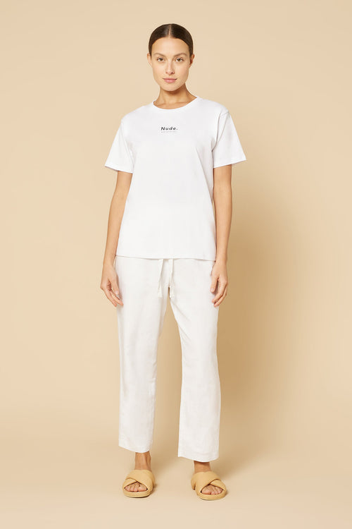 Nude Organic Heritage Tee- White