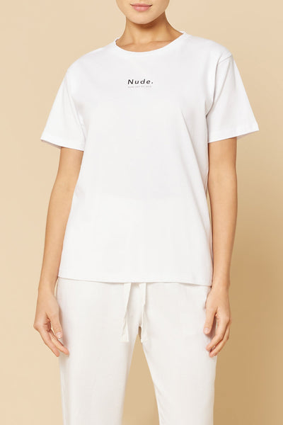 Nude Organic Heritage Tee- White