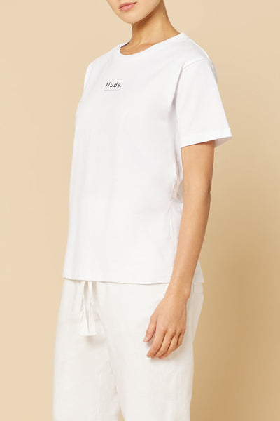 Nude Organic Heritage Tee- White