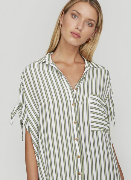 Porte Shirt Dress- Almeria Stripe Print