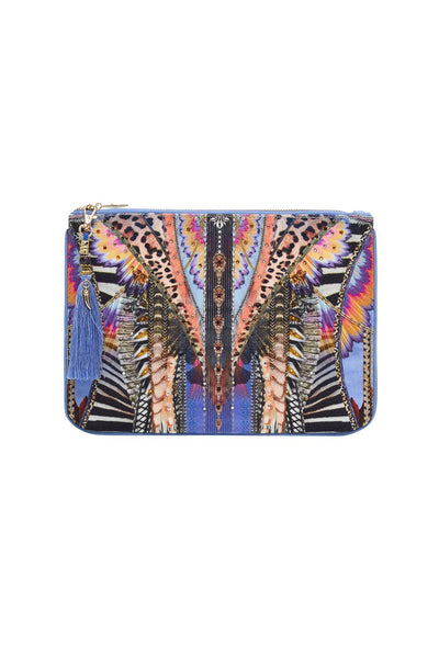 Small Canvas Clutch- Love On The Wing