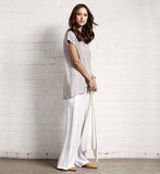 Swing Back Tee- Chalk