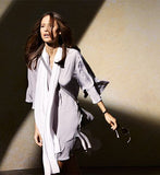 Frill Bell Dress- Black