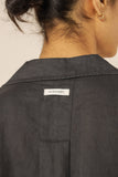 Lounge Linen Shirt- Coal