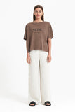 Nude. Washed Tee- Cola