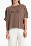 Nude. Washed Tee- Cola