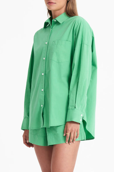 Cruz Poplin Shirt- Palm
