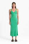 Arianne Cupro Slip Dress- Jade