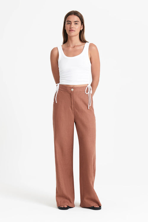 Mika Drawstring Tank- White