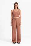 Mika Drawstring Tank- Terracotta