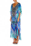 Long Vneck Kaftan- Moon Dance