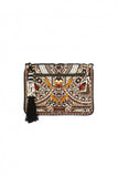 Small Canvas Clutch- Threaded Spell
