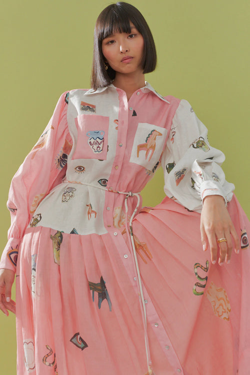 Cleo Patchwork Shirtdress