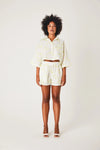 Linen Cropped Shirt- Ms Hadimi Lover